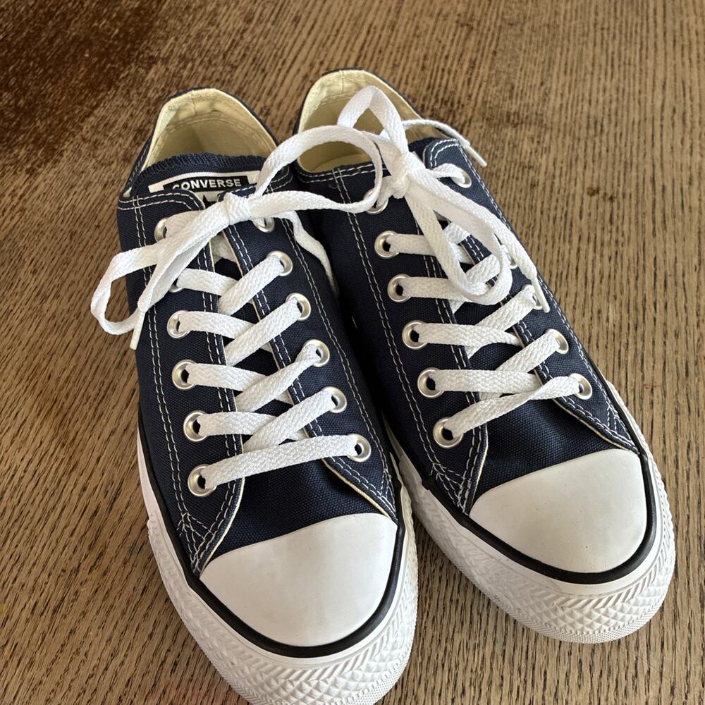 Converse All Star Men’s Dark Blue & White Sneakers Size 8 Women’s 6 Mens Navy